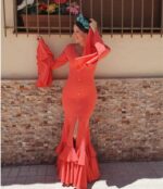 Traje de flamenca Modelo Coral feria - Imagen 2