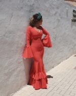 Traje de flamenca Modelo Coral feria - Imagen 4