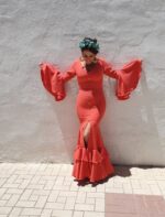 Traje de flamenca Modelo Coral feria - Imagen 3
