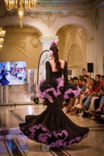 Traje de Flamenca Modelo Caracoles Liso - Imagen 7