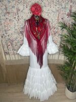 Vestido canastero plumeti algodón