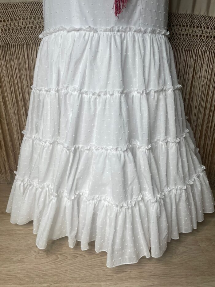 Vestido canastero plumeti (Modelo exclusivo para nuestra tienda y tienda online) - Imagen 3