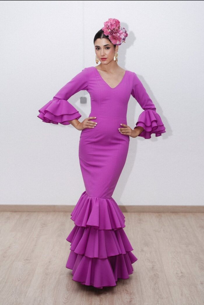 Traje de Flamenca Modelo Alosno - Imagen 3
