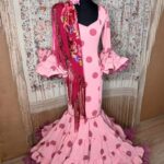 Traje de Flamenca Modelo Taranta rosa