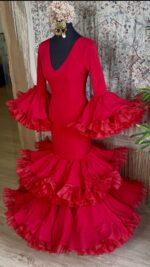 Traje de Flamenca Modelo Salitre - Imagen 3