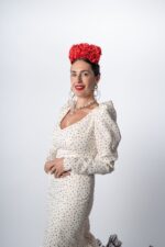Detalle del traje de flamenca modelo lucero