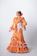 Vestido de gitana Modelo Venera naranja - Imagen 2