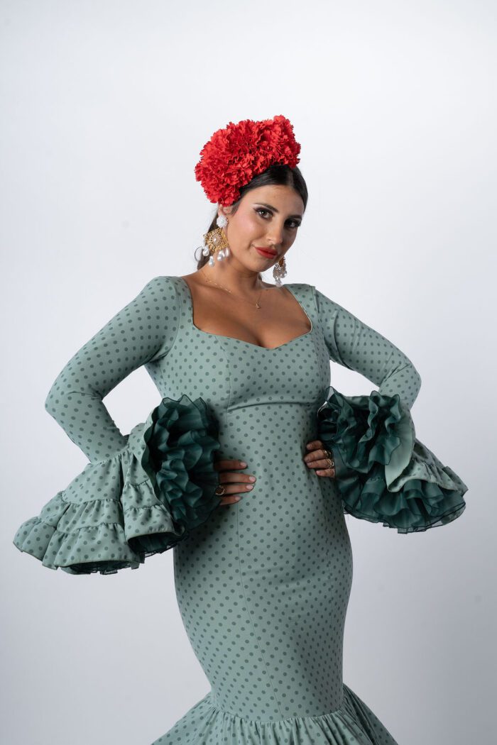 Traje de flamenca Modelo Verdial - Imagen 5