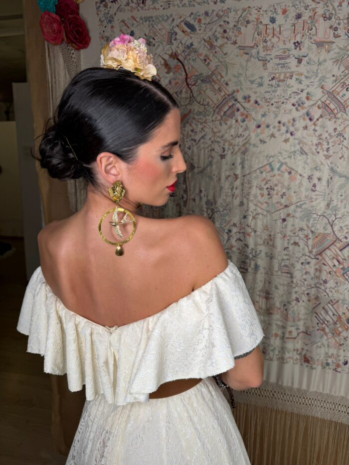 Traje de flamenca modelo Alheli - Imagen 6