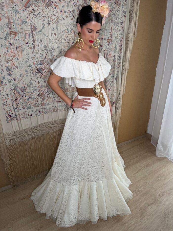 Traje de flamenca modelo Alheli - Imagen 4