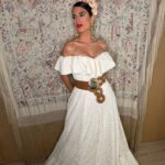 VESTIDO DE FLAMENCA MODELO ALHELI marfil