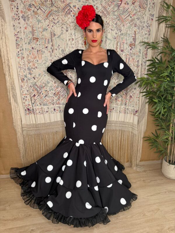 Traje de Flamenca Modelo Azabache