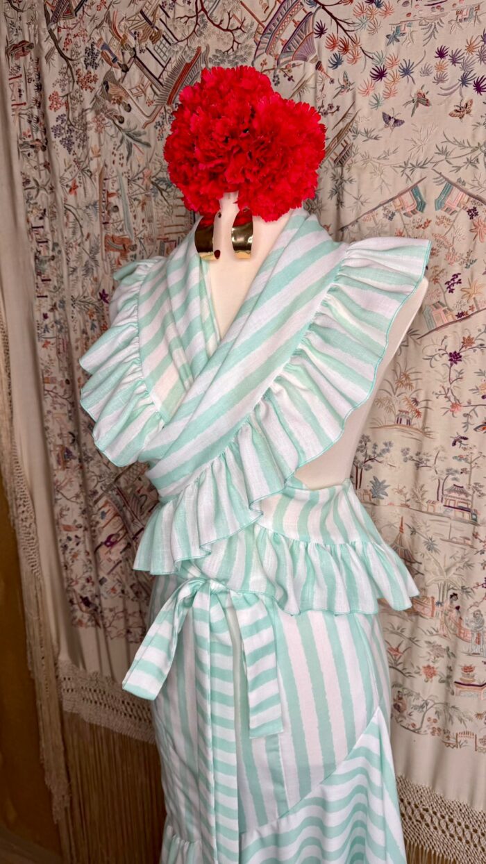 CONJUNTO FALDA ROCIERA RAYAS - Imagen 2