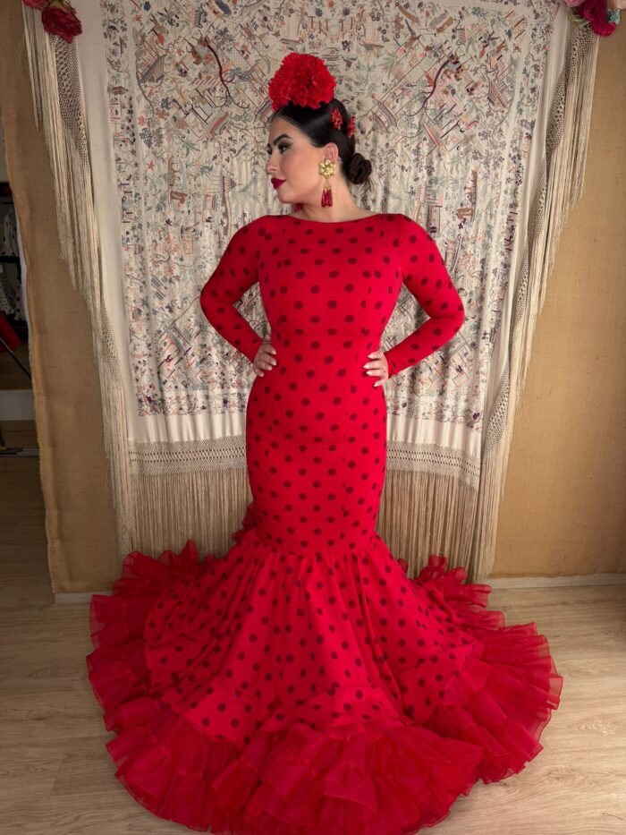 Traje de flamenca modelo Embrujo - Imagen 4