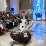 VESTIDO DE FLAMENCA ENSUEÑO BEIG LUNAR MARRON CHOCHOLATE