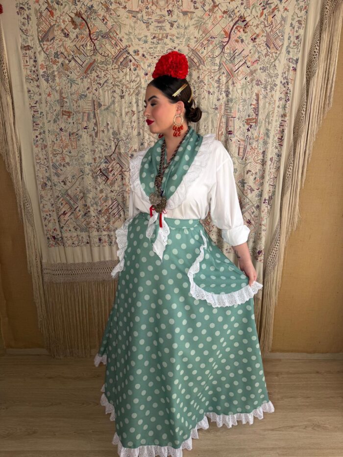 Falda rociera modelo Rocio (talla única) - Imagen 2