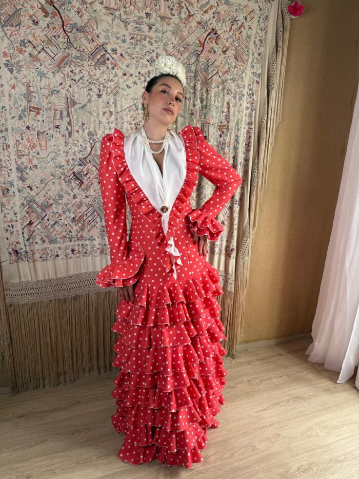 Traje de gitana modelo Geranio - Imagen 7