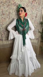Traje de flamenca modelo Almonte - Imagen 13