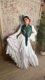 Traje de flamenca modelo Almonte - Imagen 12