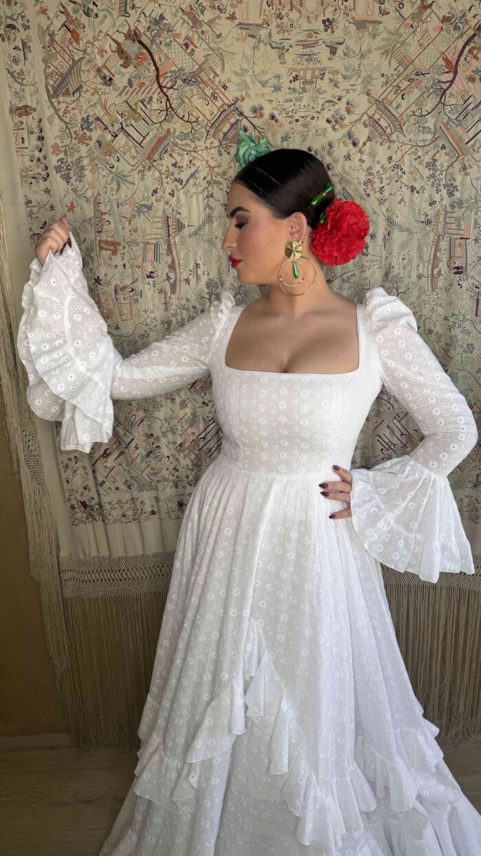 Traje de flamenca modelo Almonte - Imagen 11