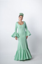 Vestido de flamenca color Menta