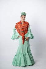 Vestido de flamenca color Menta