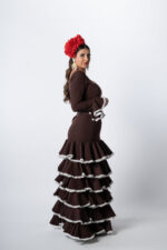 Traje de flamenca modelo Cafetin