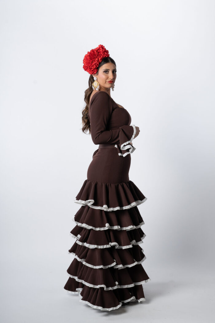 Traje de flamenca modelo Cafetin