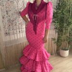 TRAJE DE FLAMENCA MODELO ADRIANA FUCSIA