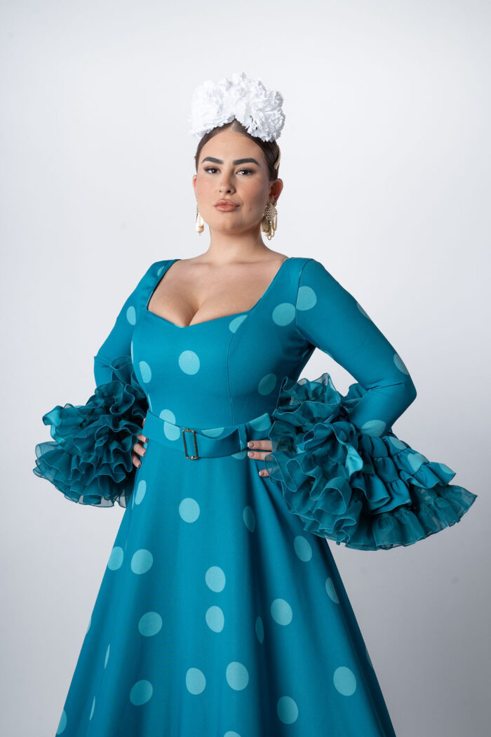 Traje de flamenca Modelo Azucena - Imagen 2