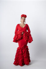 Traje de flamenca Modelo Bermeja - Imagen 5