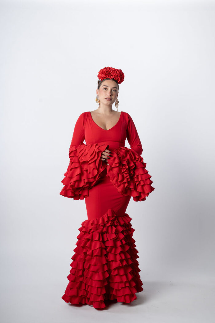 Traje de flamenca Modelo Bermeja - Imagen 5