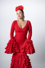 Traje de flamenca Modelo Bermeja - Imagen 4