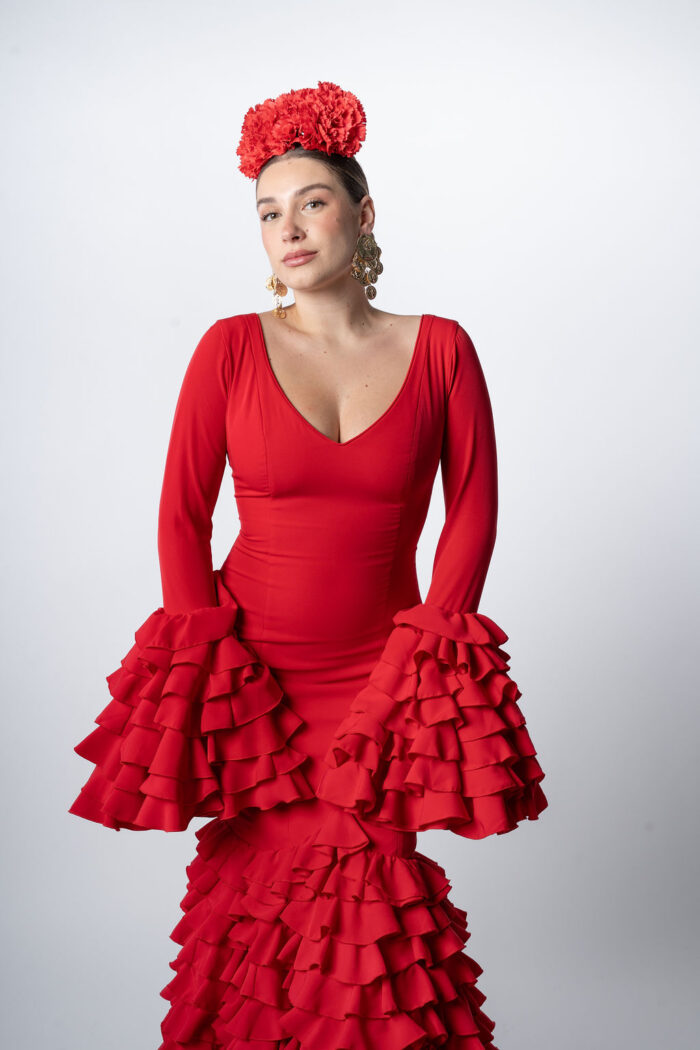 Traje de flamenca Modelo Bermeja - Imagen 4
