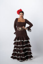 Traje de flamenca modelo Cafetin