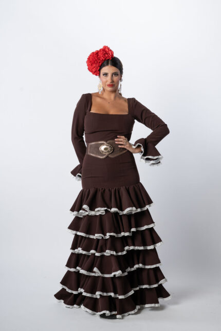 Traje de flamenca modelo Cafetin