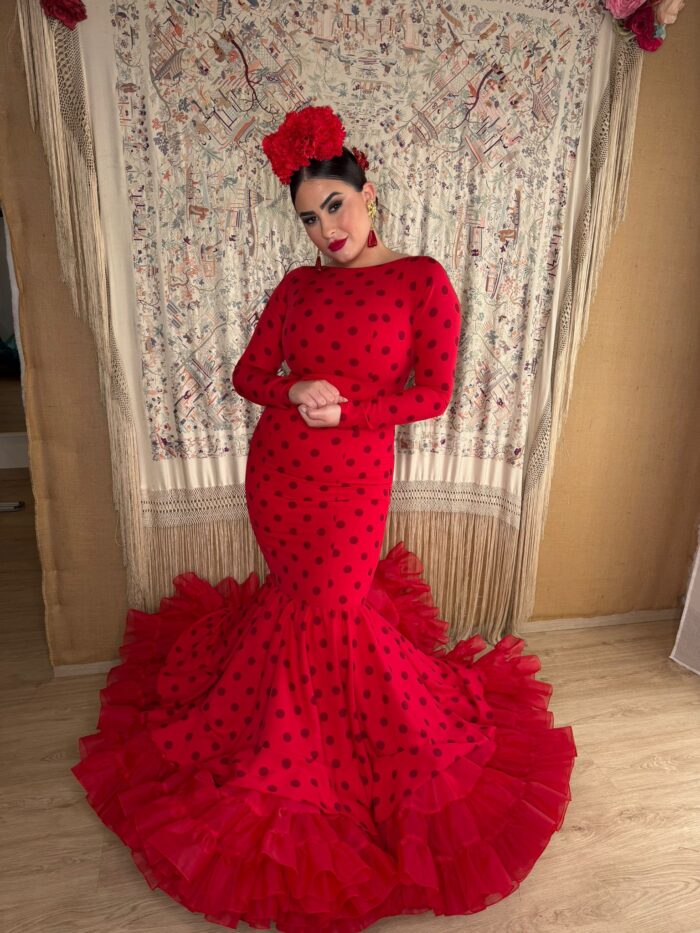 Traje de flamenca modelo Embrujo - Imagen 3