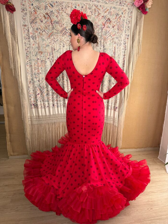 Traje de flamenca modelo Embrujo - Imagen 2