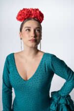 Traje de flamenca modelo Esmeralda - Imagen 2