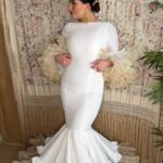 VESTIDO DE FLAMENCA BLANCO MODELO RUMBA