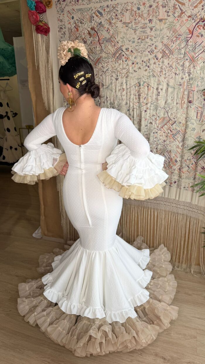 VESTIDO DE FLAMENCA MODELO RUMBA - Imagen 3