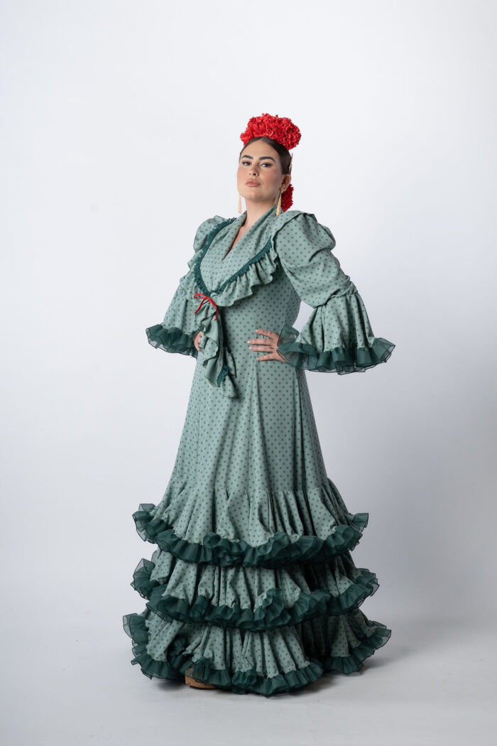 Traje de flamenca Modelo Serena - Imagen 2