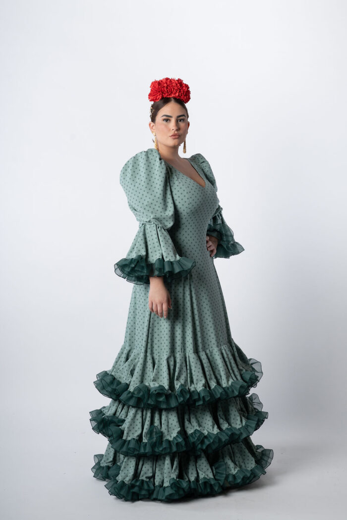 Traje de flamenca Modelo Serena - Imagen 5