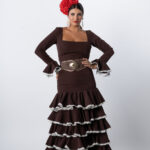 Traje de flamenca modelo Cafetin
