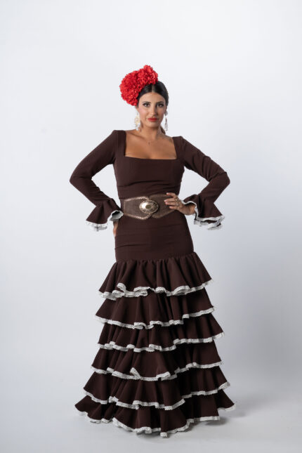 Traje de flamenca modelo Cafetin