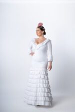 Vestido de flamenca Modelo Candelaria - Imagen 2
