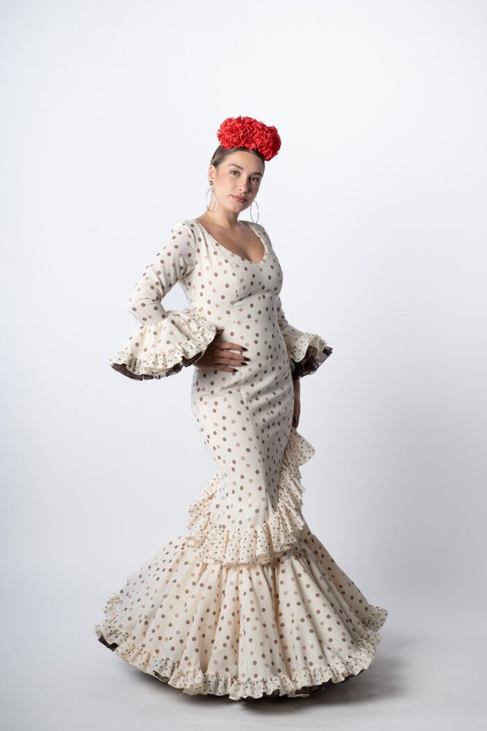 Vestido de flamenca Modelo Canela - Imagen 2