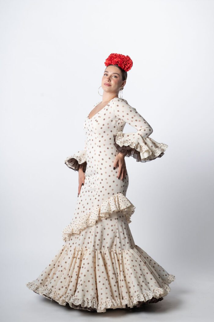 Vestido de flamenca Modelo Canela - Imagen 3