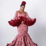 Traje de flamenca canastero Modelo Jarana rosa