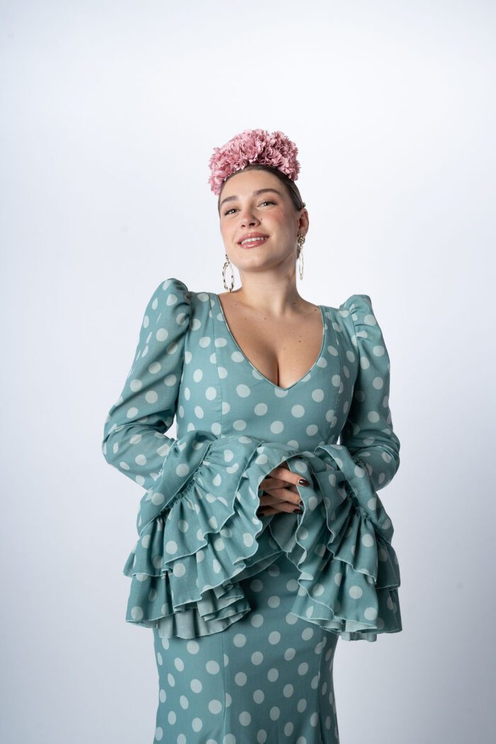 Traje de flamenca Modelo Romero - Imagen 5